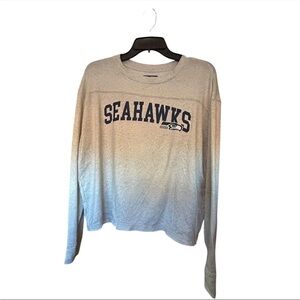 Seattle Seahawks women's L - NFL Gray and Blue Long Sleeve Shirt